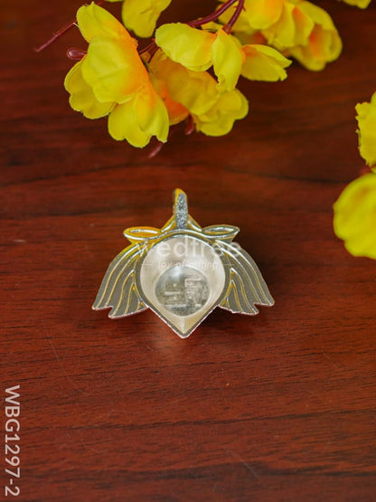 Zinc Alloy Lotus Diya with Swastik - WBG1297