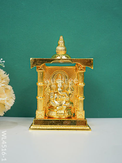 Zinc Alloy Pooja Mandir with Idol - WL4516
