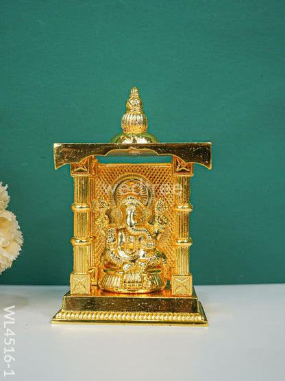 Zinc Alloy Pooja Mandir with Idol - WL4516
