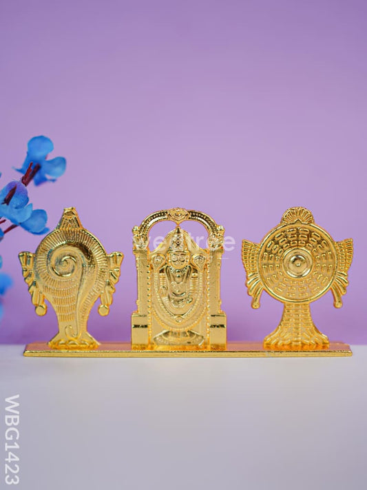 Zinc Alloy Tirupathi Balaji with Shank and Chakra - WBG1423